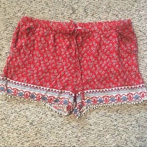 Floral flowy shorts